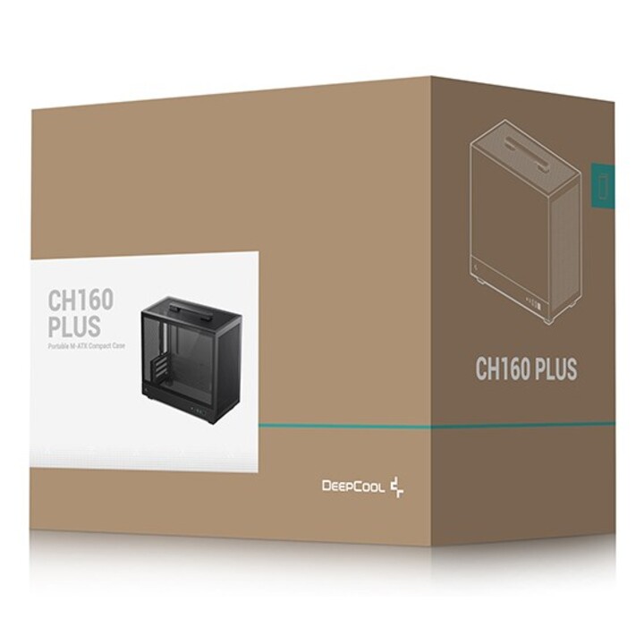 DeepCool CH160 PLUS Small Form Factor (SFF) Schwarz