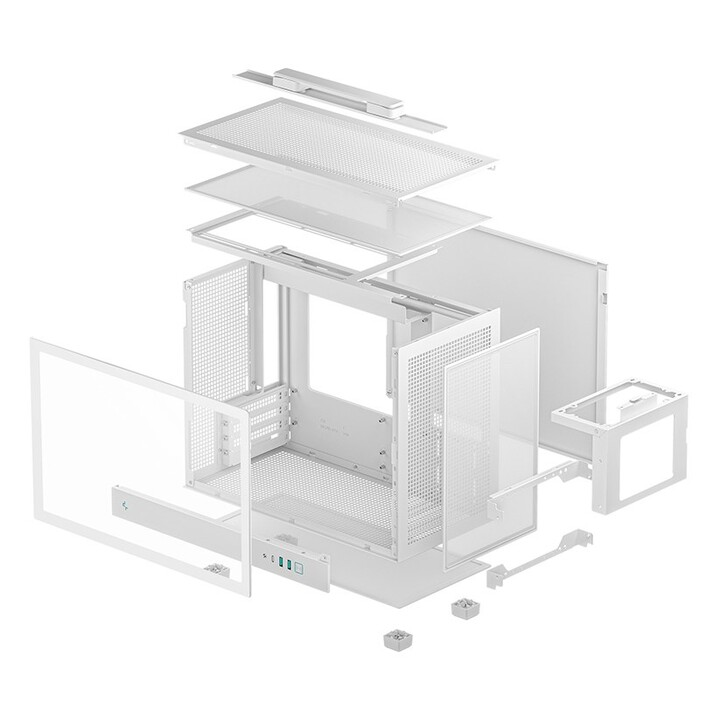 DeepCool CH160 PLUS WH Small Form Factor (SFF) Bianco