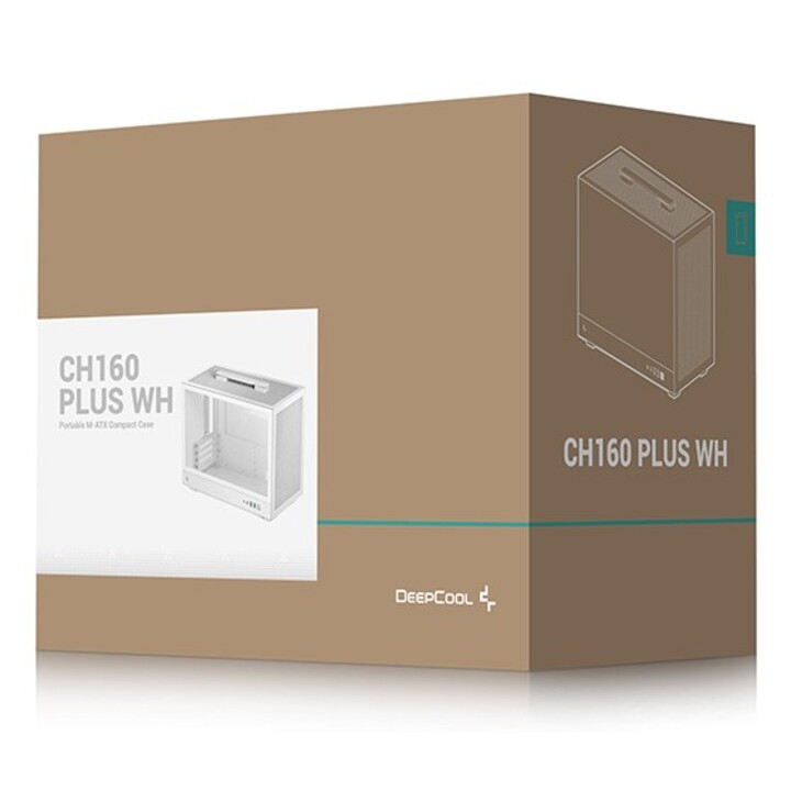 DeepCool CH160 PLUS WH Small Form Factor (SFF) White