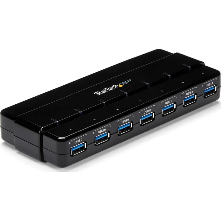 Startech Concentrador Ladrón USB 3.0 de 7 Puertos - 5Gbps