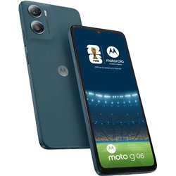 Motorola Moto G06, 4 GB 256 GB, 6,88-Zoll-Bildschirm, 5200 mAh, Tapestry Blue