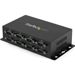 Startech Industrial USB to 8-Port RS232 Serial Hub Adapter Wall Mount DIN Rail
