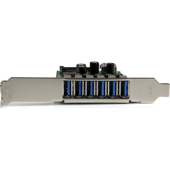 Adattatore per scheda PCI Express USB 3.0 (5 Gbps) Startech a 7 porte con profilo basso o completo