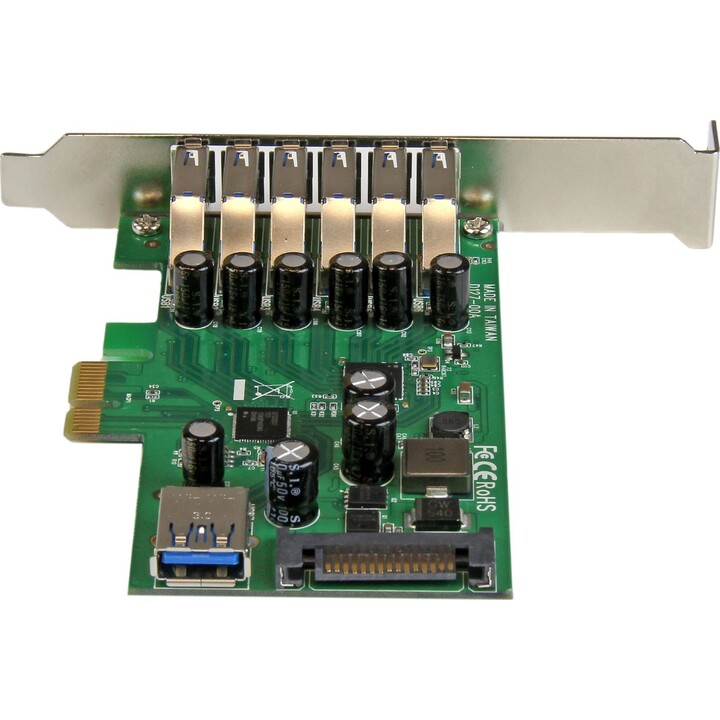 Adattatore per scheda PCI Express USB 3.0 (5 Gbps) Startech a 7 porte con profilo basso o completo