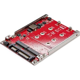 Adaptateur Startech M.2 vers SATA - 2 emplacements - pour baie 2,5 pouces