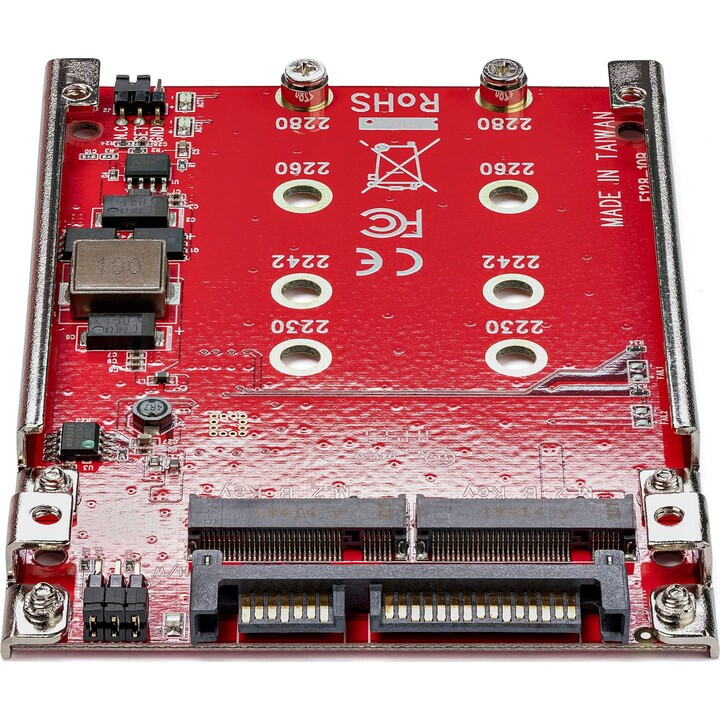Adaptador Startech M.2 para SATA - 2 slots - para baia de 2,5 polegadas