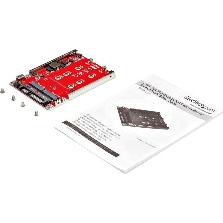 Adaptador Startech M.2 para SATA - 2 slots - para baia de 2,5 polegadas