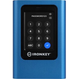 SSD externo Kingston Ironkey Vault Privacy 80 1,92 TB USB Tipo C 3.2 Gen 1 (3.1 Gen 1) Azul