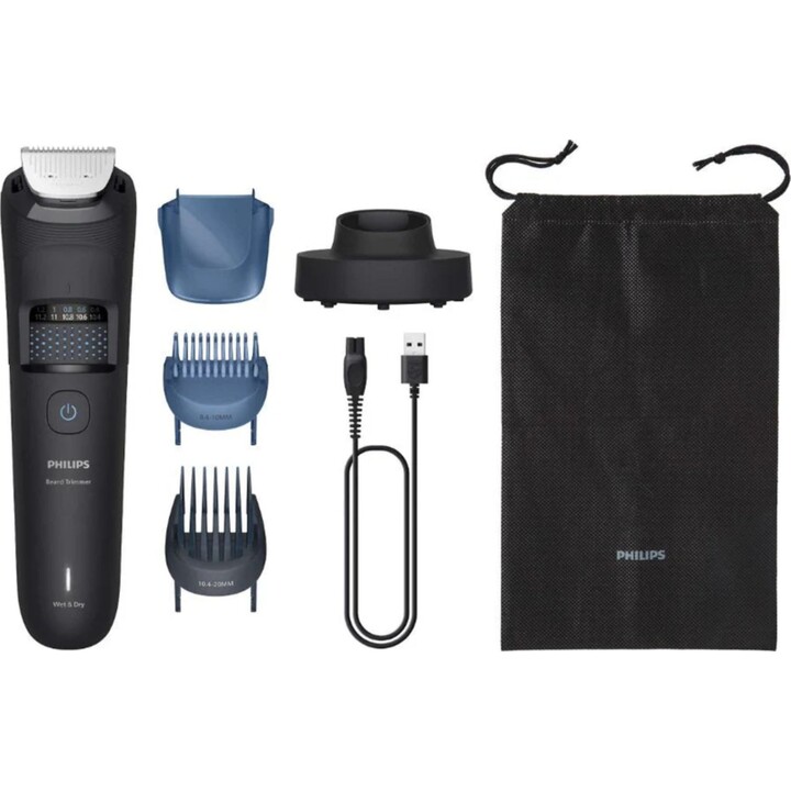 Aparador de barba Philips Série 5000 BT5780/15 com apanhador de pêlos
