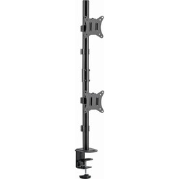Gembird MA-D2-02 Support de bureau vertical pour moniteurs 17"/32" VESA 100 Max 9Kg Noir