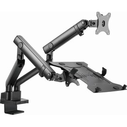 Gembird Ma-da3-02 Suporte duplo para monitor para computador portátil de 17"-32" VESA 100 Max 8Kg Preto
