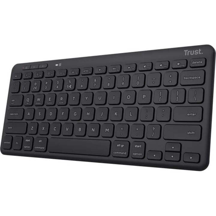 Trust Lyra Universal RF Wireless + Bluetooth Keyboard QWERTY US English, Black