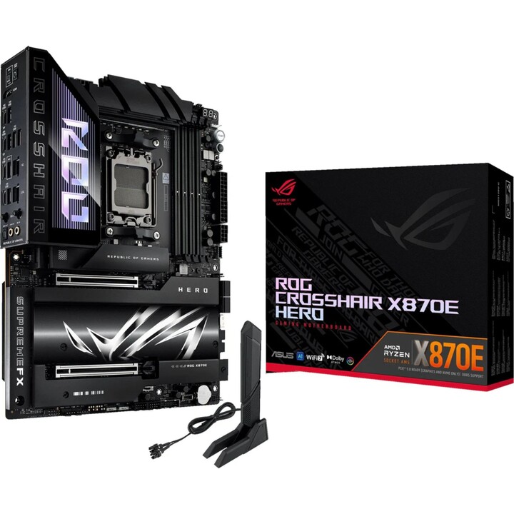 ASUS ROG Crosshair X870E Hero - AMD ATX Motherboard, 18+2+2 Power Stages, DDR5