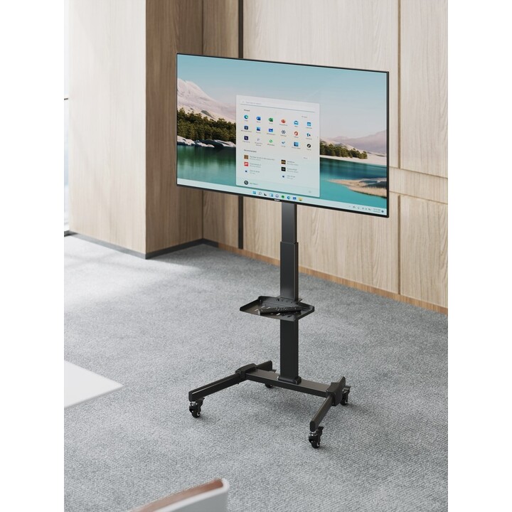 Gembird TVS-55T-01 Support TV inclinable avec roulettes, 32" - 55", noir