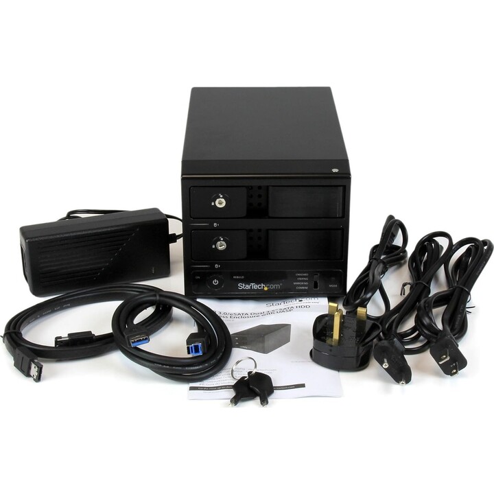 Caixa USB 3.0, eSATA 2X e SATA 3,5