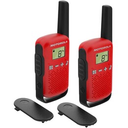 WALKIE MOTOROLA TWIN TALKIES T42 RED PACK 2