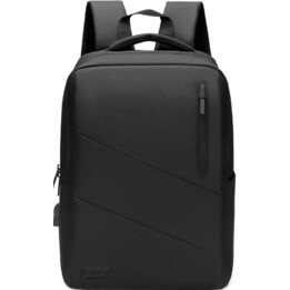 Subblim City-Rucksack für Laptops bis zu 15,6", USB-Anschluss, Schwarz