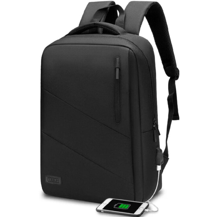 Zaino Subblim City per computer portatili fino a 15,6", porta USB, nero