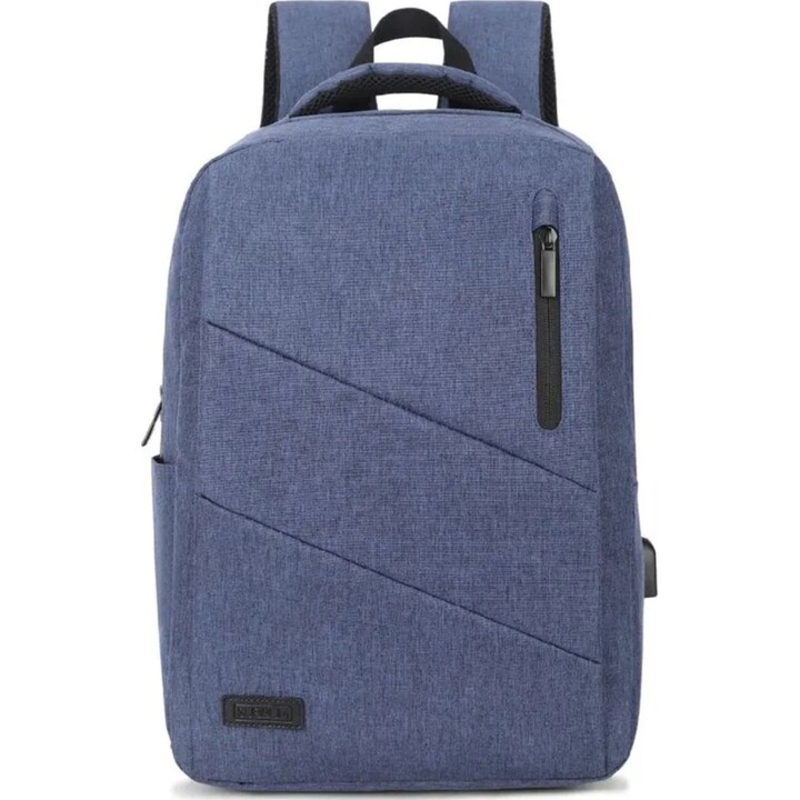 Zaino Subblim City per computer portatili fino a 15,6", porta USB, blu