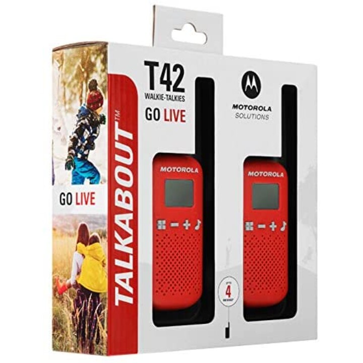 Motorola TALKABOUT T42 Funksprechgerät 16 Kanäle Schwarz , Rot
