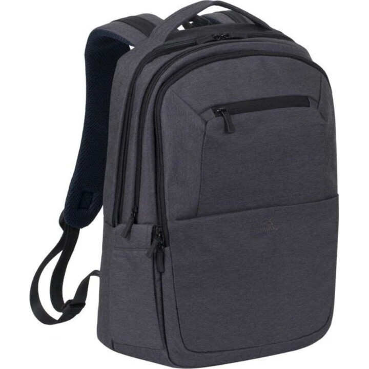 Mochila ecológica preta Rivacase 7765 para computador portátil de 16"