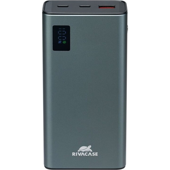 Rivacase Batería externa metálica VA1022 (20000 mAh) con control de calidad y protección contra descargas eléctricas