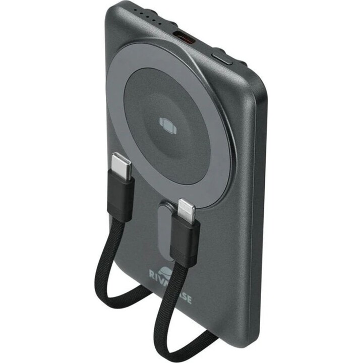 Rivacase VA2607 externer Akku Lithium Polymer 5000 mAh, schwarz/grau