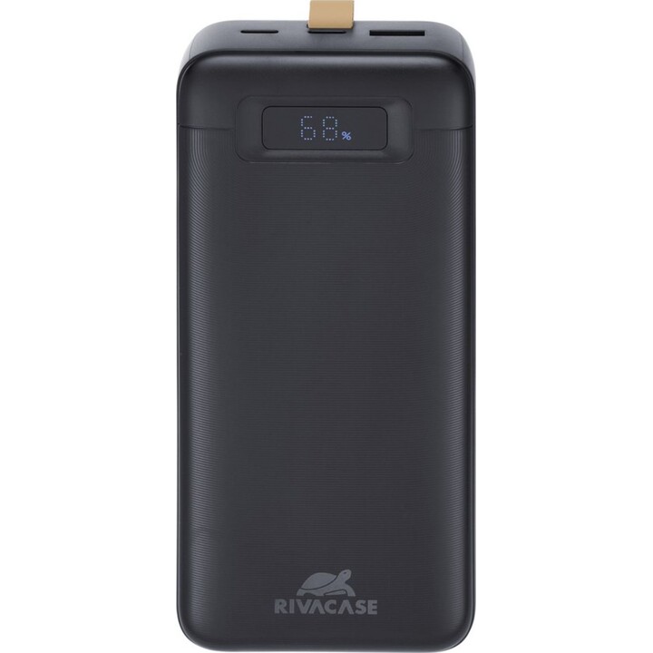 Rivacase VA1083 Power Bank (30000 mAh), nero, PD 65W, con LCD, per computer portatili