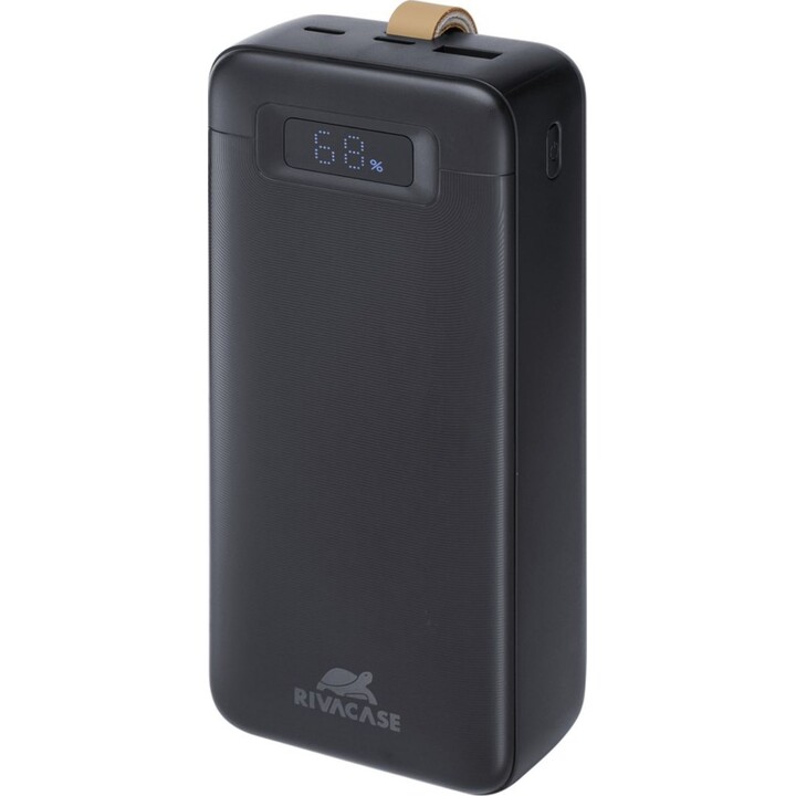Rivacase VA1083 Power Bank (30000 mAh), nero, PD 65W, con LCD, per computer portatili