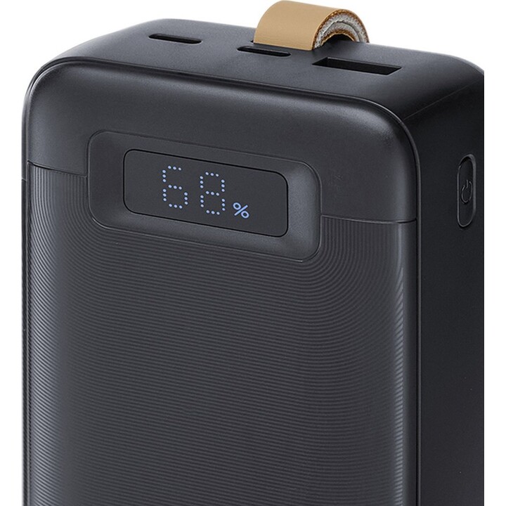 Rivacase VA1083 Power Bank (30000 mAh), nero, PD 65W, con LCD, per computer portatili