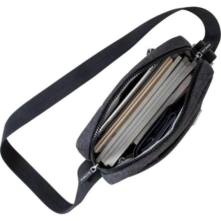 8811 Black Heather Eco-Friendly Crossbody Bag for 11" Tablets