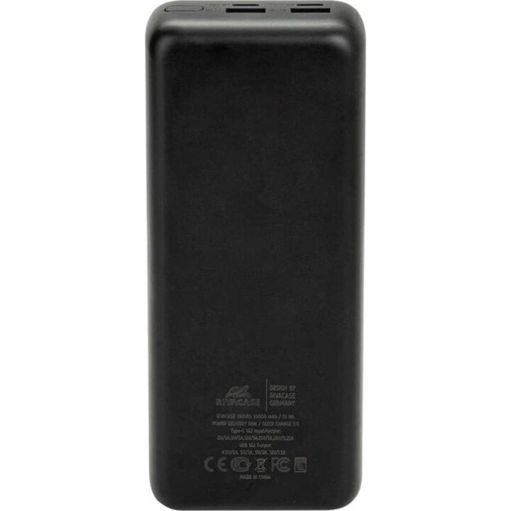 Batería portátil VA1080 (30000 mAh), color negro, QC/PD, 65 W, con pantalla LCD, para portátiles