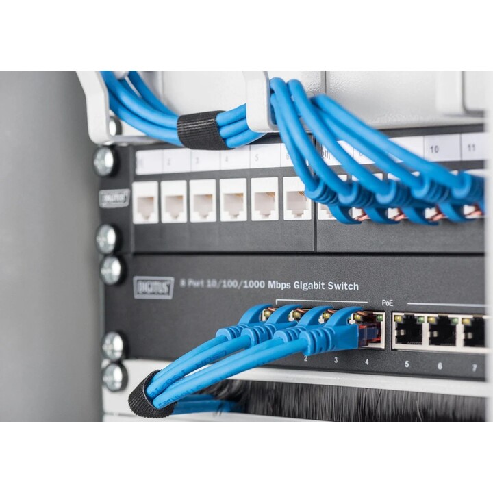 Digitus L2 Managed Gigabit Ethernet PoE Switch, 8 PoE Ports, 10-inch, 80W PoE Budget
