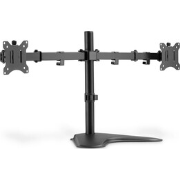Digitus Soporte para dos monitores de 15 a 32 pulgadas, 2 unidades de 8 kg (máx.), color negro