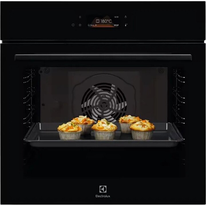 Electrolux, LOE8F38Z, forno multifunzione da 72 litri con pulizia pirolitica e funzione SteamBake, nero