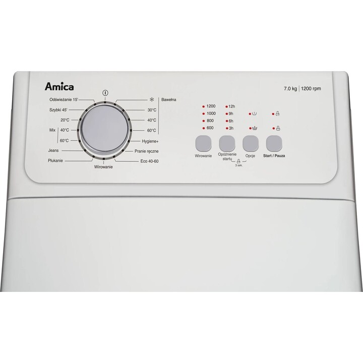 Amica AGA3T712ANi Washing Machine 7kg 1200 rpm 15 programs 40cm White