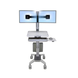 Chariot Ergotron Neo-Flex Dual WideView WorkSpace pour deux écrans jusqu´à 55,88 cm 22 pouces gris