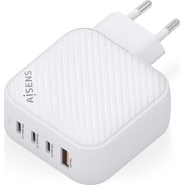 Carregador Aisens GaN USB-C 100W para carregar laptops, telefones, câmeras e tablets