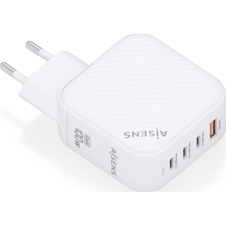 Caricatore USB-C Aisens GaN da 100 W per caricare laptop, telefoni, fotocamere e tablet
