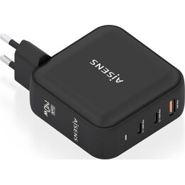 Caricabatterie Aisens GaN USB-C PD3.1 140W per caricare laptop, telefoni, fotocamere e tablet, nero