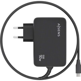 Aisens GaN-Ladegerät 90 W PD3.0 1xUSB-C 1,8 m, Schwarz