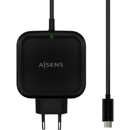 Aisens Chargeur 65W PD3.0 QC3.0 1XUSB-C 1.2M, Noir