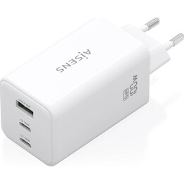 Carregador Aisens Gan 100W, 2xUSB-C PD3.0 QC4.0 QC5.0, 1xUSB-A QC3.0, Branco