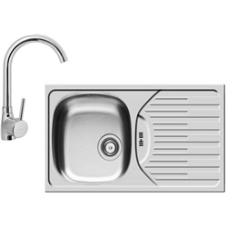 Spülbecken Et 78 Fork Drain 92 Mm + Bello Wasserhahn