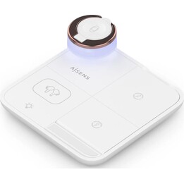 Aisens Chargeur sans fil USB-C 4 en 1 15 W pour mobile, Apple Watch, écouteurs avec étui de chargement, blanc