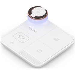 Carregador sem fio Aisens 15W 4 em 1 USB-C para celular, Apple Watch, fones de ouvido com estojo de carregamento, branco