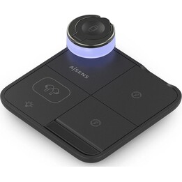 Aisens Cargador inalámbrico USB-C 4 en 1 de 15W para Móvil, Apple Watch, Auriculares con Estuche de Carga, Negro