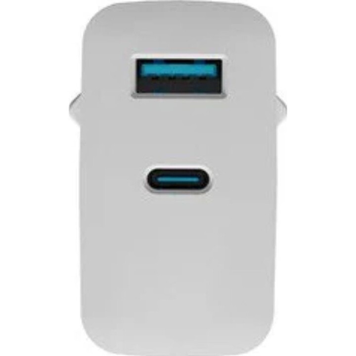 Natec Ribera Cargador Gan 45w Pd3.0 Qc3.0 1x USB-A + 1x USB-C Blanco