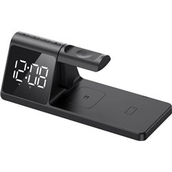 Havit W3042 3-in-1 Wireless Car Charger USB Black