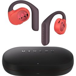 Haylou PurFree OW01 Noir/Rouge - Casque à conduction osseuse et Bluetooth